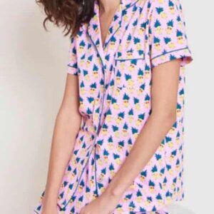 ROBERTA ROLLER RABBIT PINA COLADA PINEAPPLE SHORTS PAJAMAS XL